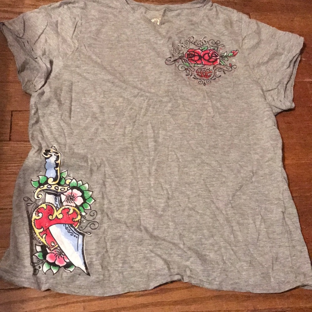 Grey EcoRed Tshirt